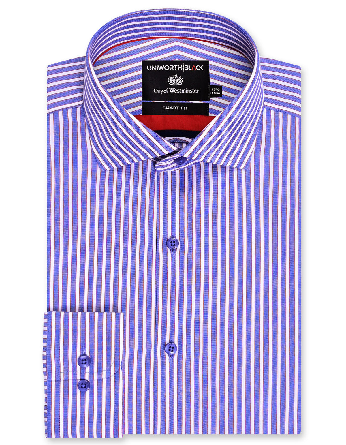 Stripe Blue Tailored Smart Fit Shirt FS2943SF-14.5