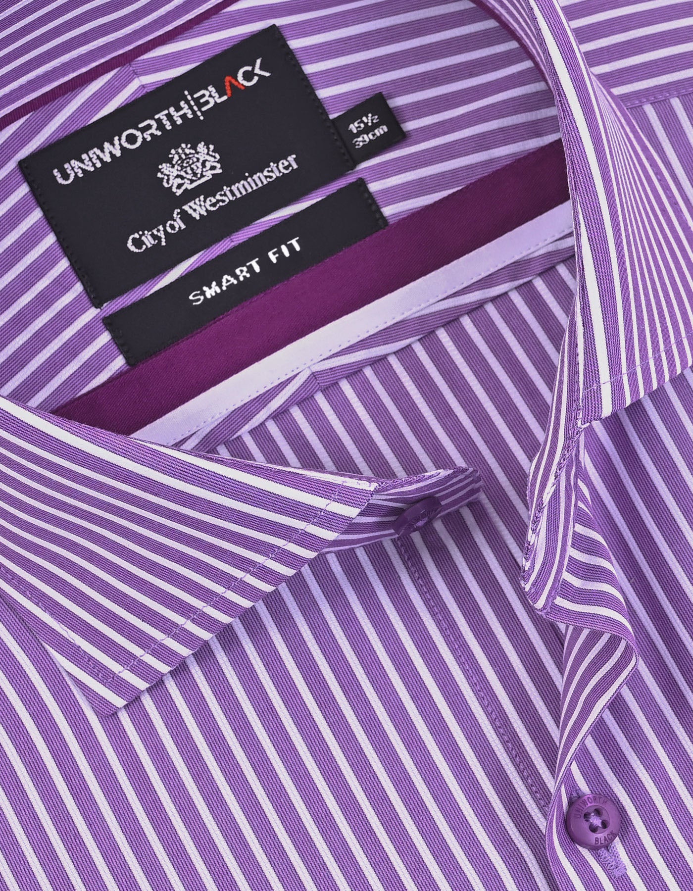 Stripe L Purple Classic Fit Shirt FS2944-1RF-15