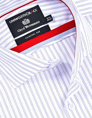 Stripe Red Classic Fit Shirt FS2945-1RF-15