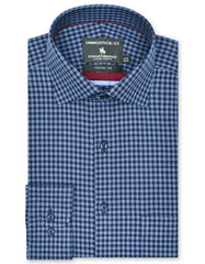 Check Navy Classic Fit Shirt FS2948RF-14.5