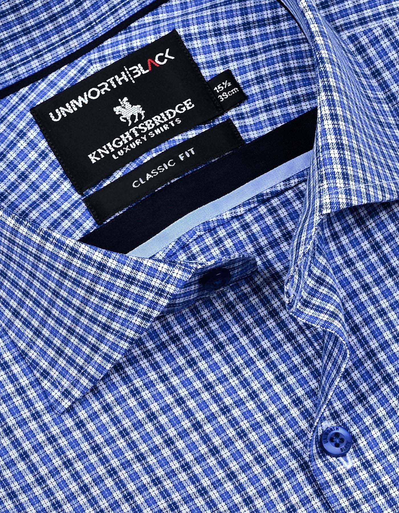 Check Navy Classic Fit Shirt FS2950RH-15