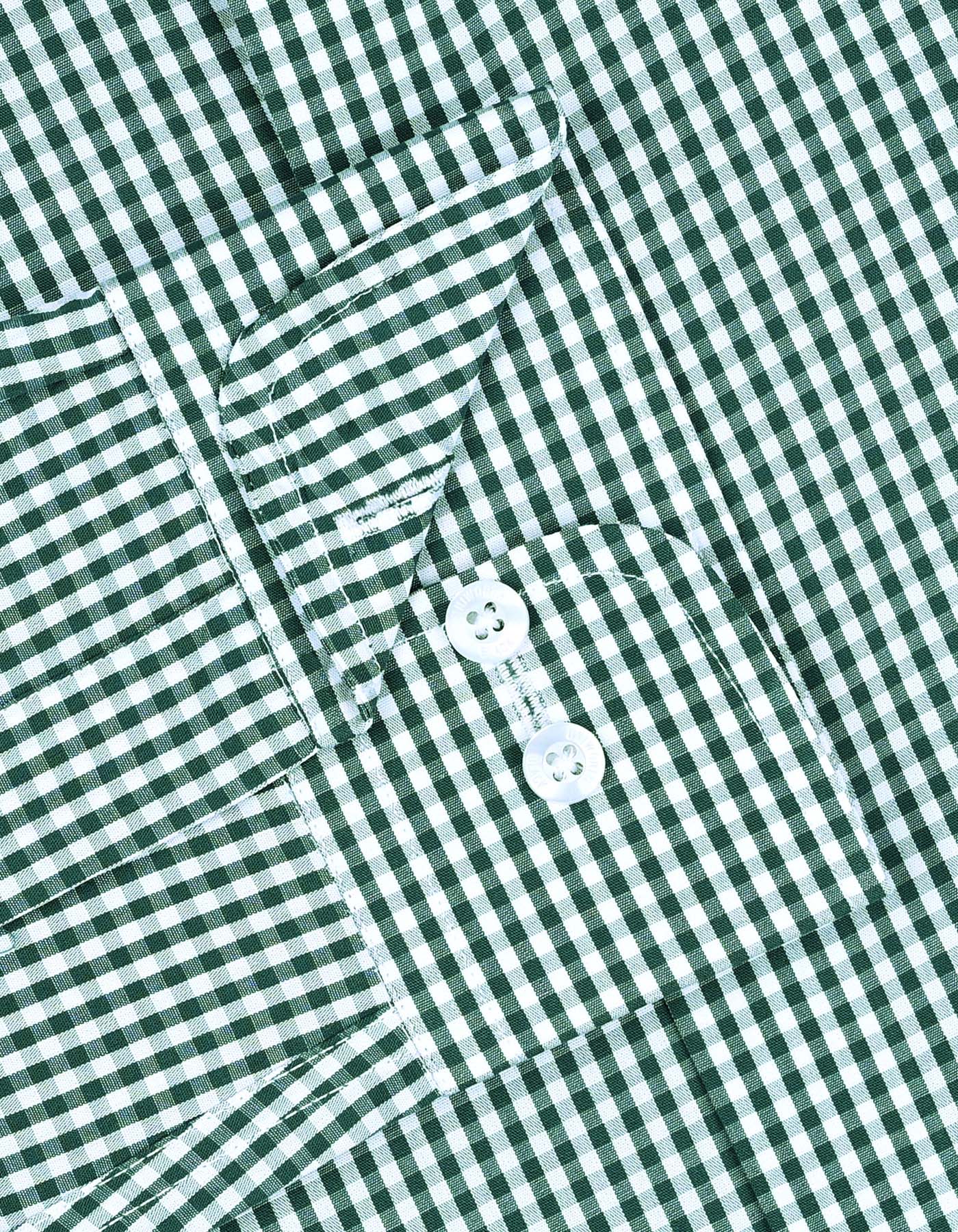 Check Green Tailored Smart Fit Shirt FS2953SF-15.5