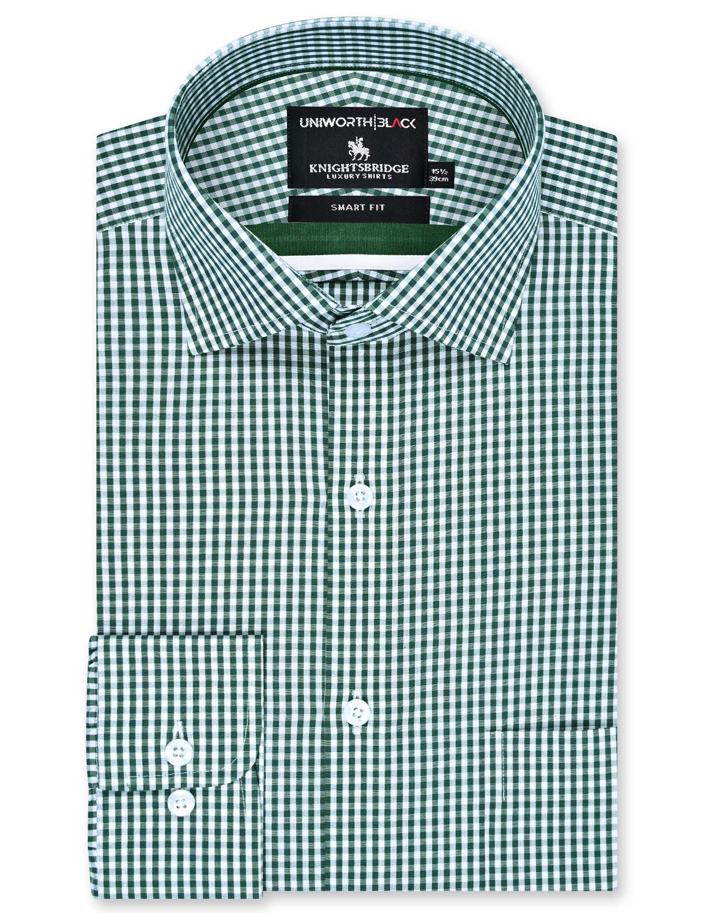 Check Green Tailored Smart Fit Shirt FS2953SF-14.5