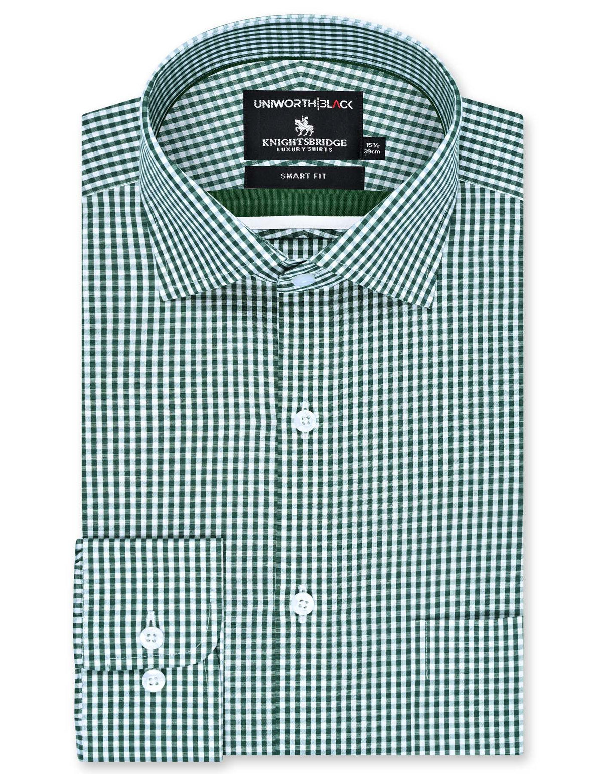 Check Green Tailored Smart Fit Shirt FS2953SF-14.5