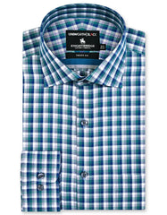 Check Green Tailored Smart Fit Shirt FS2970SF-14.5