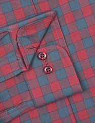 Check Red Tailored Smart Fit Shirt FS2971SF-15.5