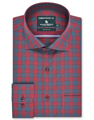 Check Red Tailored Smart Fit Shirt FS2971SF-14.5