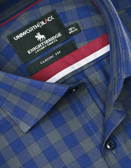 Check Navy Classic Fit Shirt FS2972RF-15