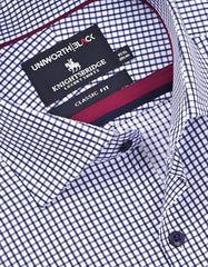 Check Navy Classic Fit Shirt FS2987RF-15