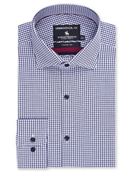 Check Navy Classic Fit Shirt FS2987RF-14.5