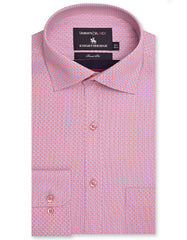 Printed Pink/Sky Tailored Smart Fit Shirt FS635-2SF-14.5