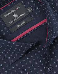 Printed Navy/Sky Tailored Smart Fit Shirt FS642SF-15