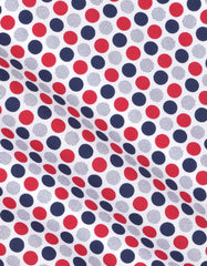 Printed Navy/Red Tailored Smart Fit Shirt FS645-1SF-16