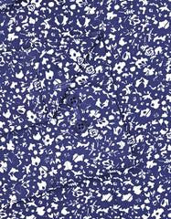 Printed Navy Tailored Smart Fit Shirt FS801SF-15.5