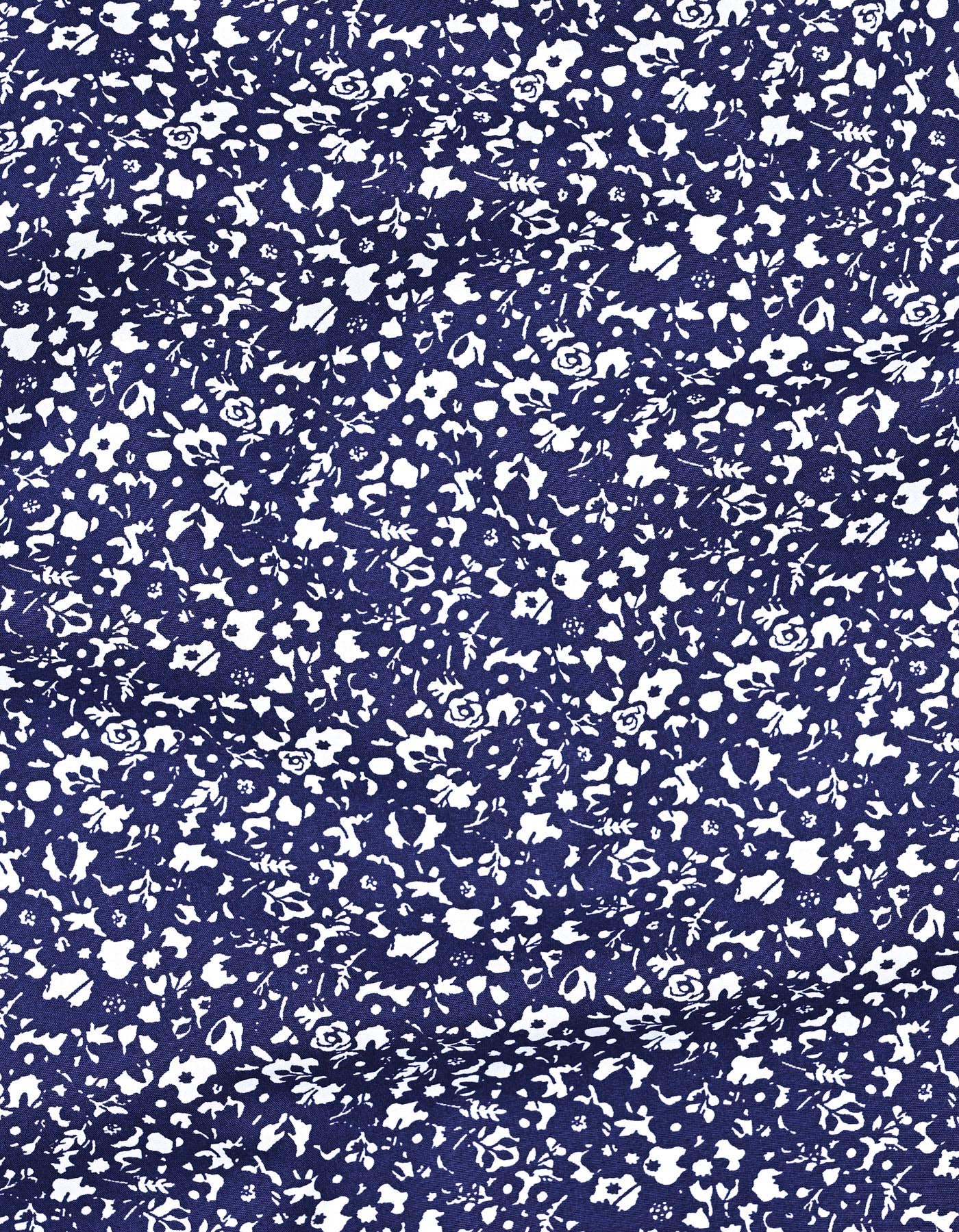 Printed Navy Tailored Smart Fit Shirt FS801SF-16