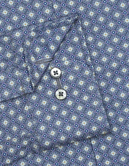 Printed Grey Tailored Smart Fit Shirt FS808-1SF-15.5