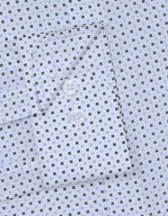 Printed Navy Classic Fit Shirt FS809RF-15.5