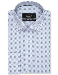 Printed Navy Classic Fit Shirt FS809RF-14.5