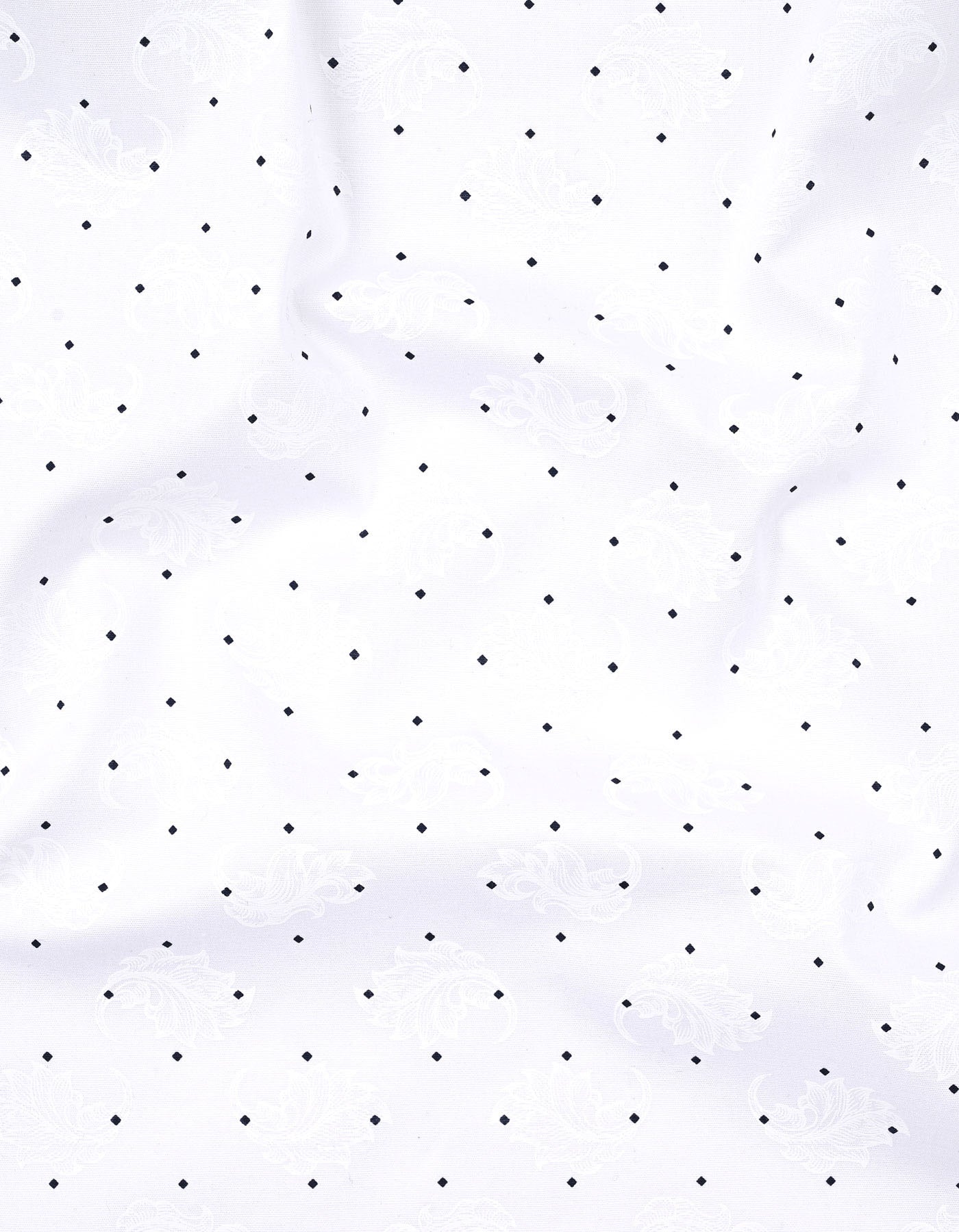 Printed White Classic Fit Shirt FS819RF-16
