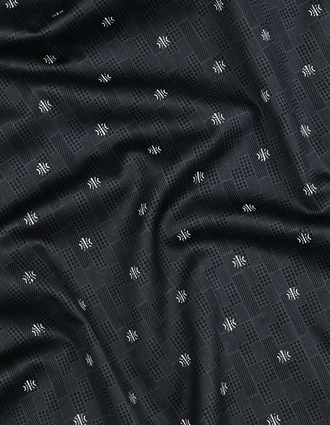 Printed D Grey Tailored Smart Fit Shirt FS847SF-16