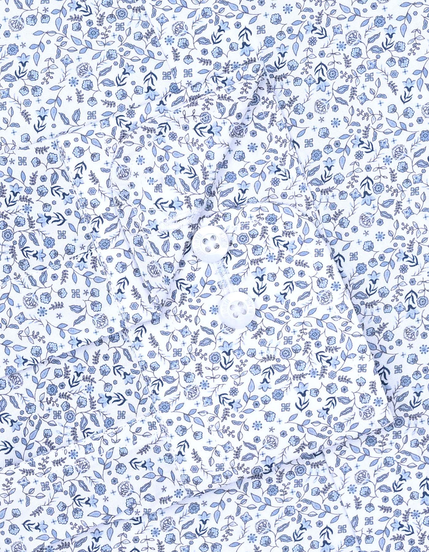 Printed L Blue Classic Fit Shirt FS859-1RF-15.5