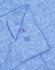 Printed M Blue Classic Fit Shirt FS861-1RF-15.5