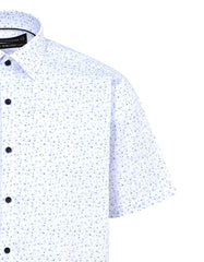 Printed Blue Classic Fit Shirt FS865-1RH-15.5