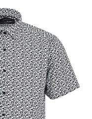 Printed Black Classic Fit Shirt FS869RH-15.5