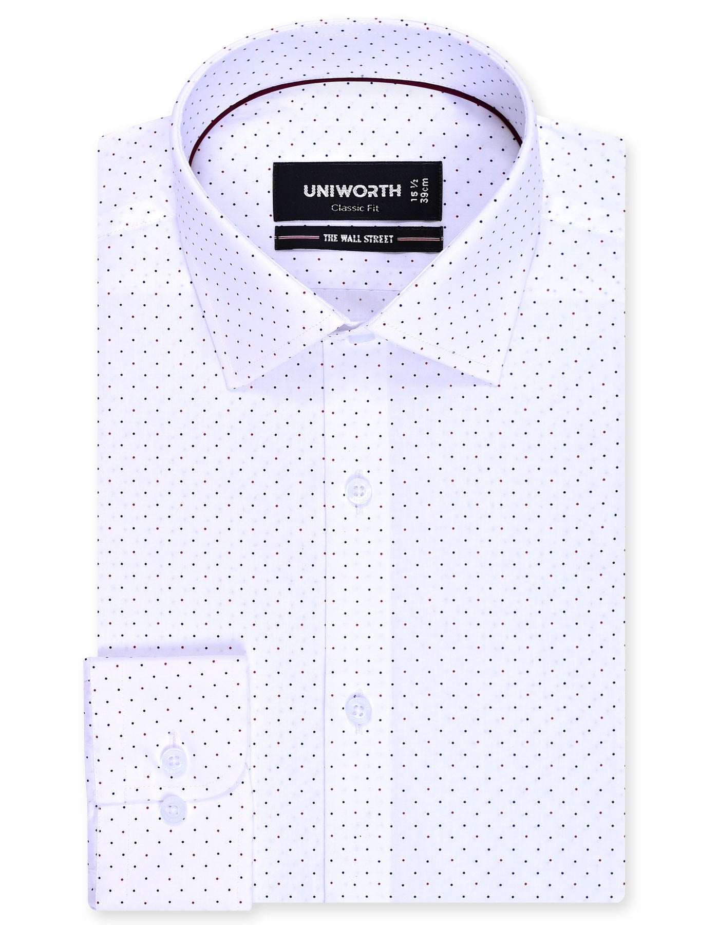 Printed Red Classic Fit Shirt FS871RF-14.5