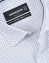 Printed Navy Classic Fit Shirt FS872-1RF-15