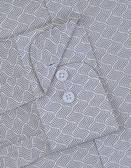 Printed Black Classic Fit Shirt FS882RF-15.5
