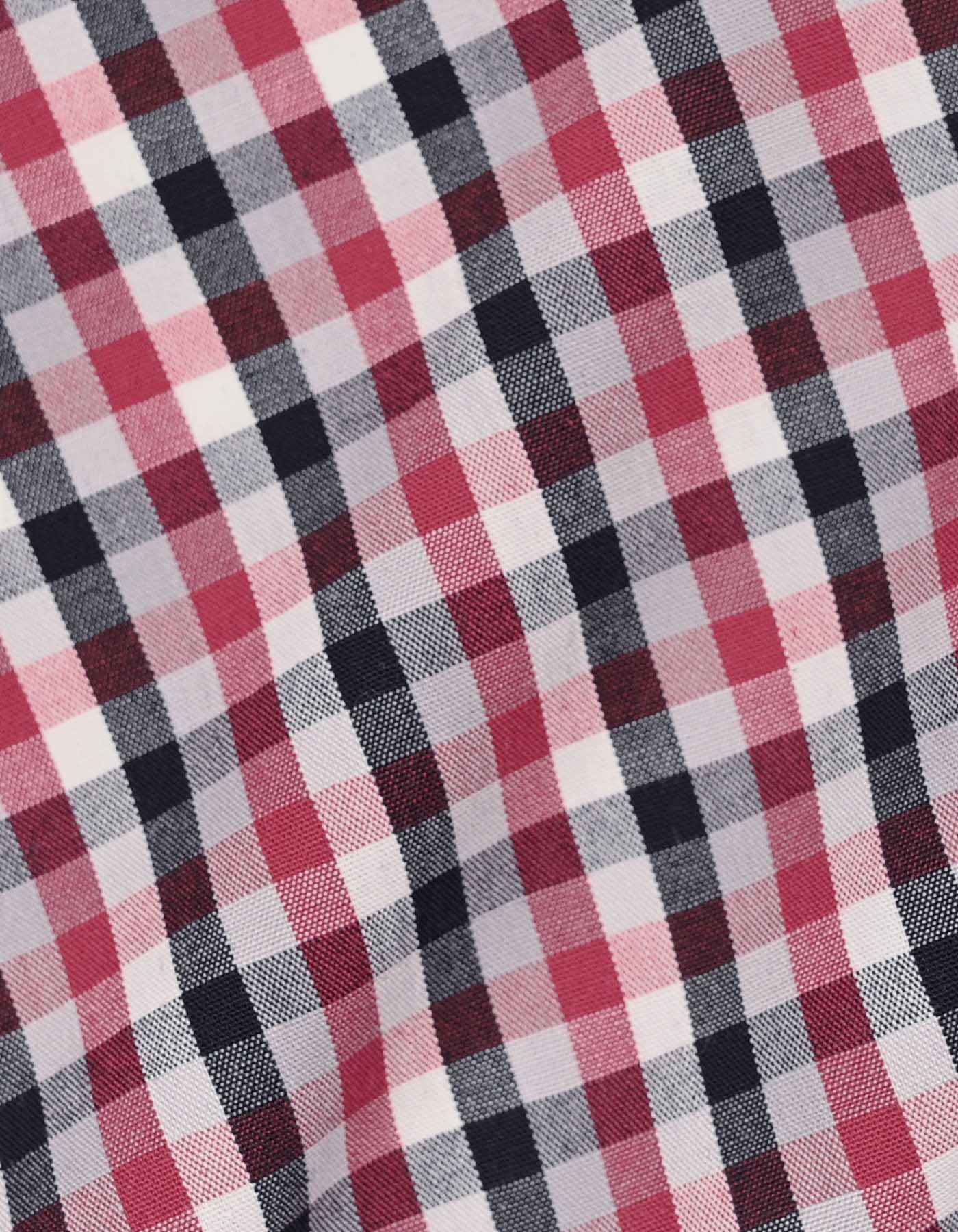 Check Black/Red Classic Fit Shirt FS969RF-17.5