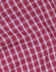 Check Navy/Maroon Tailored Smart Fit Shirt FS972SF-16