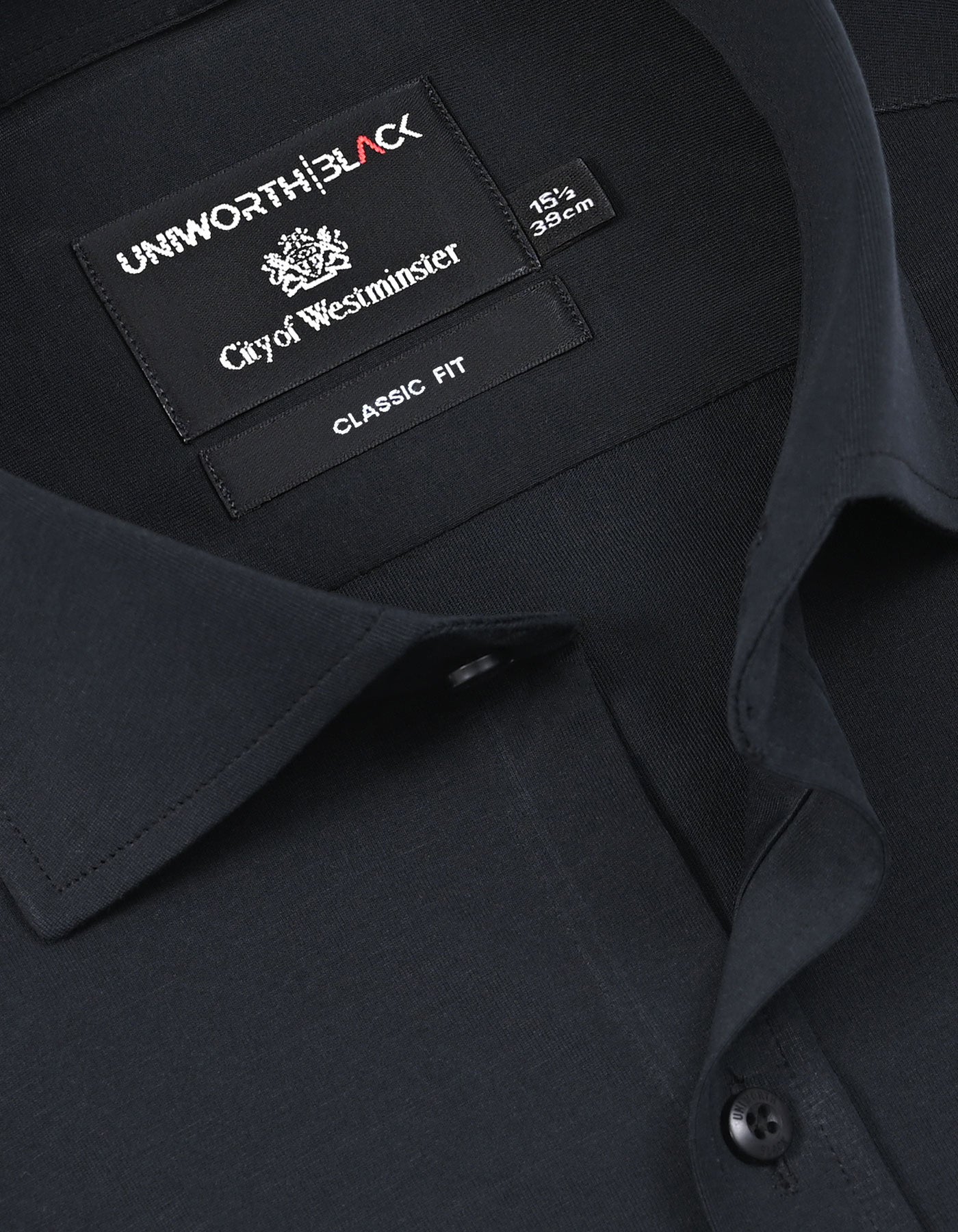 Formal Shirt Knit Black 15 FSK06RH Uni Black FSK06RH-15