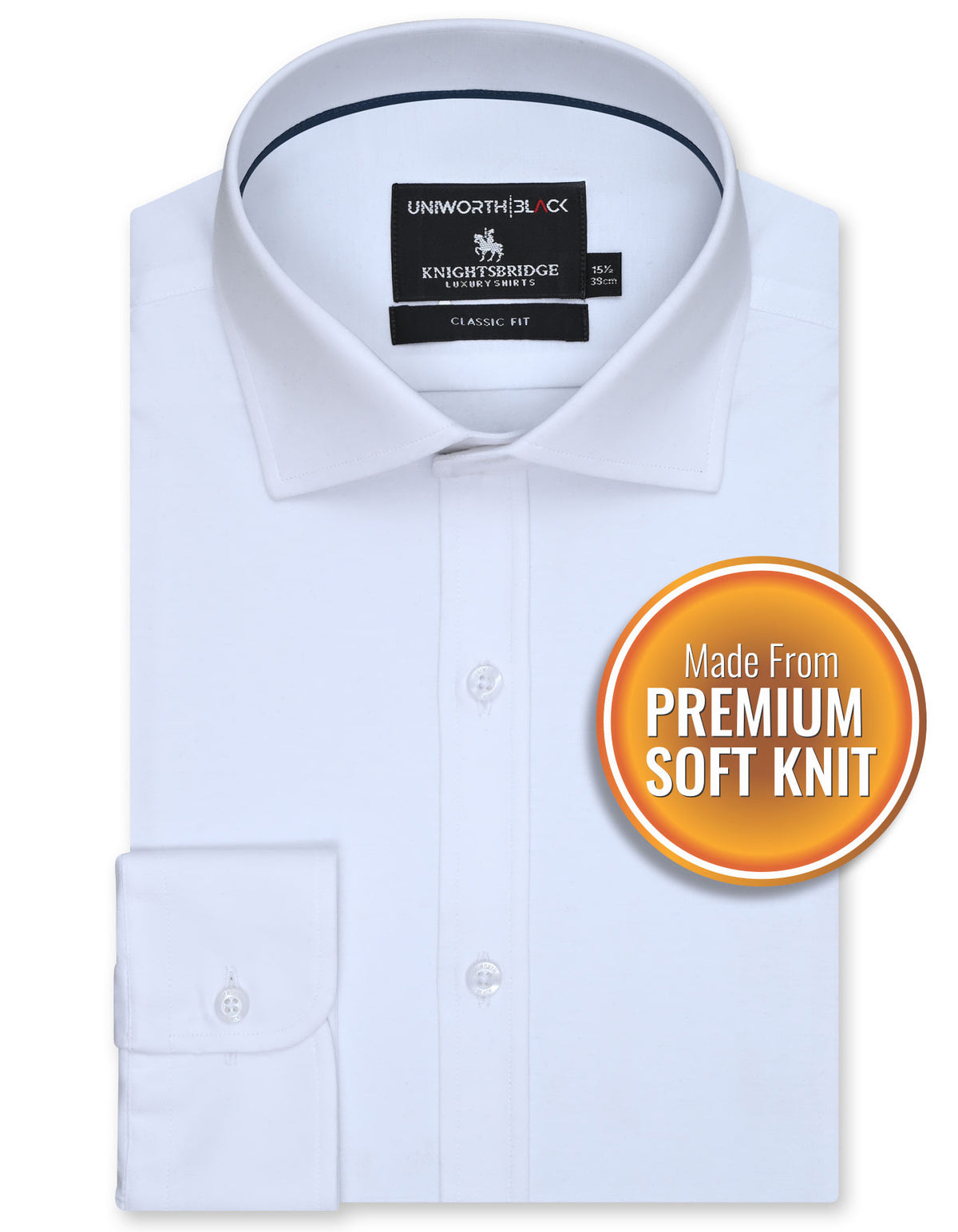 Plain White Classic Fit Shirt FSK13RF-14.5