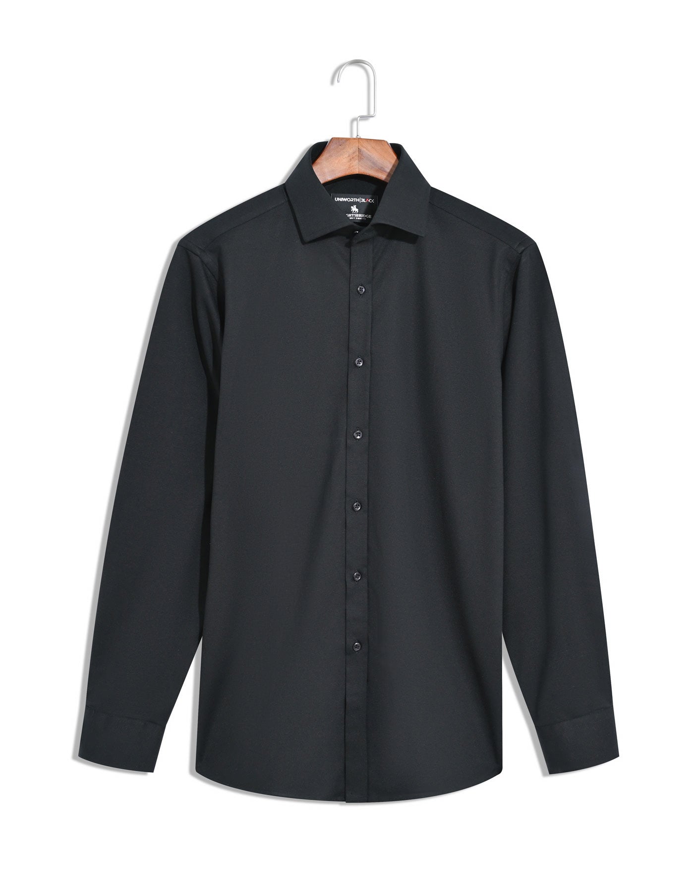 Plain Black Classic Fit Shirt FSK14RF-15.5