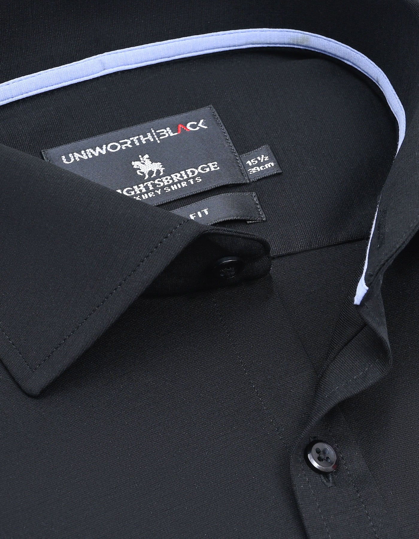 Plain Black Classic Fit Shirt FSK14RF-15