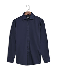 Plain Navy Classic Fit Shirt FSK18RF-15.5