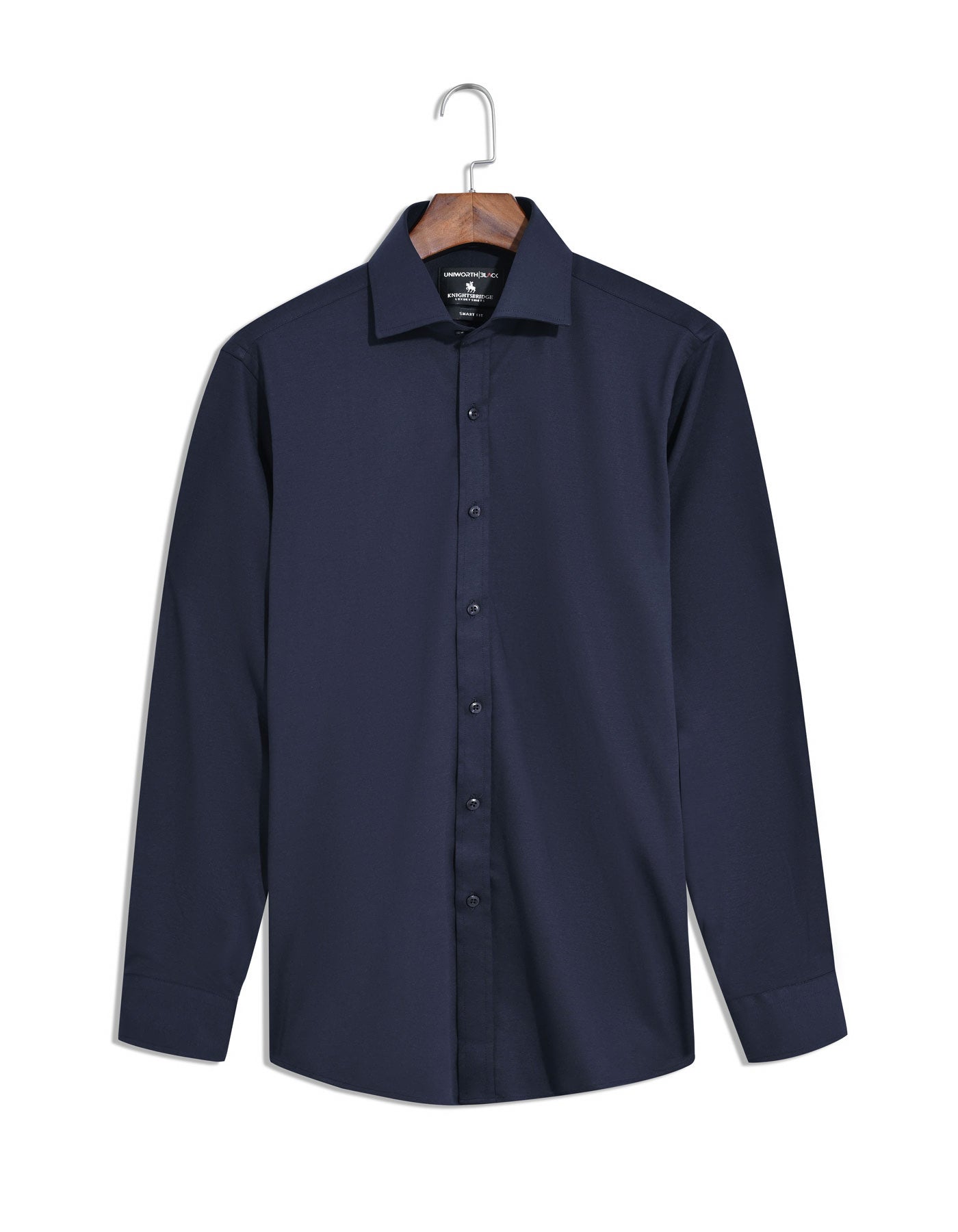 Plain Navy Tailored Smart Fit Shirt FSK18SF-15.5
