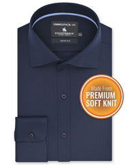 Plain Navy Tailored Smart Fit Shirt FSK18SF-14.5