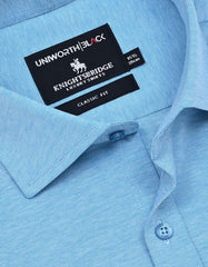 Plain Turquoise Classic Fit Shirt FSK39RH-15