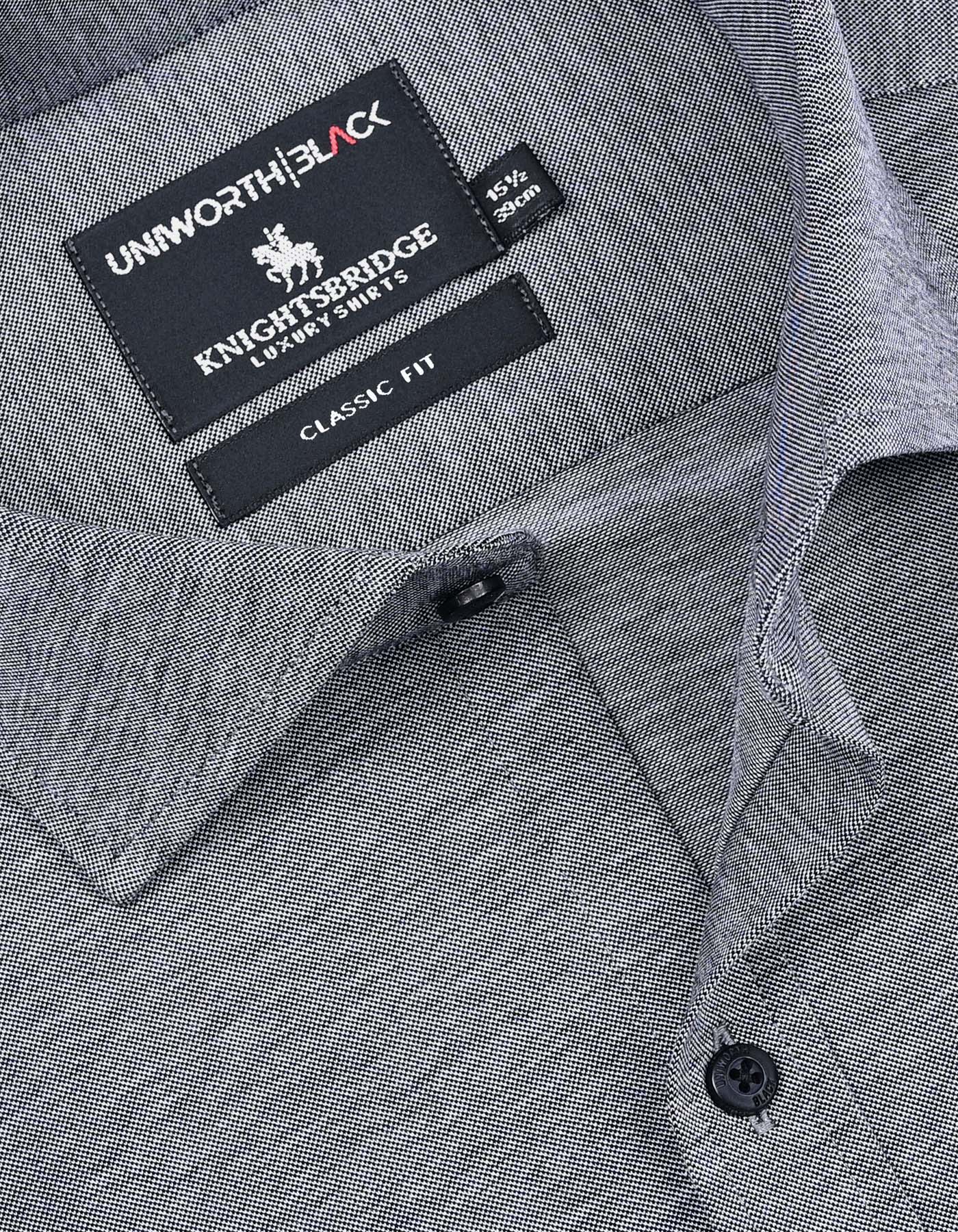 Formal Shirt Knit Grey 15 FSK42RF Uni Black FSK42RF-15