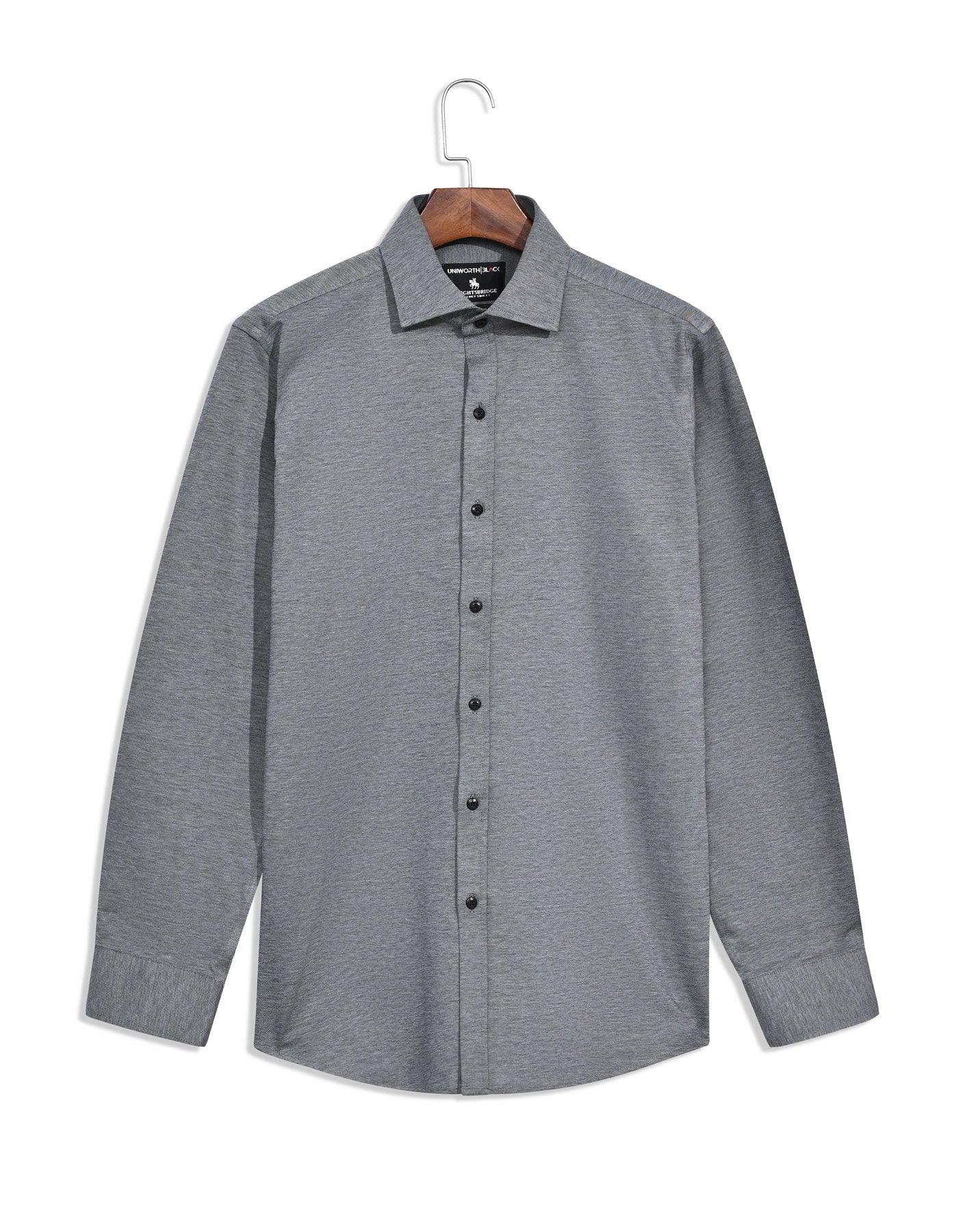 Formal Shirt Knit Grey 15? FSK42SF Uni Black FSK42SF-15.5