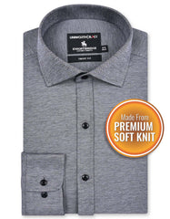 Formal Shirt Knit Grey 14? FSK42SF Uni Black FSK42SF-14.5