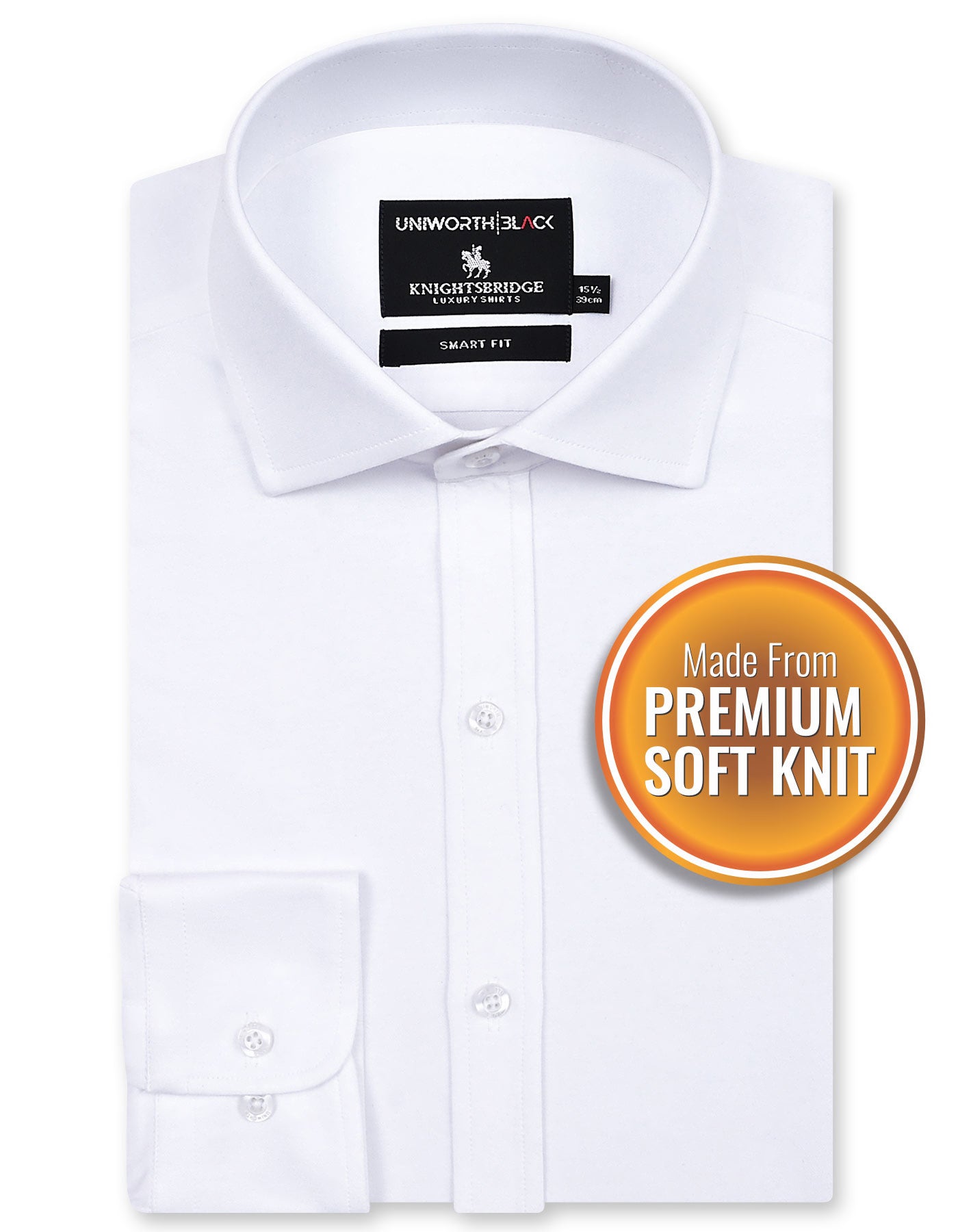 Formal Shirt Knit White 14? FSK43SF Uni Black FSK43SF-14.5