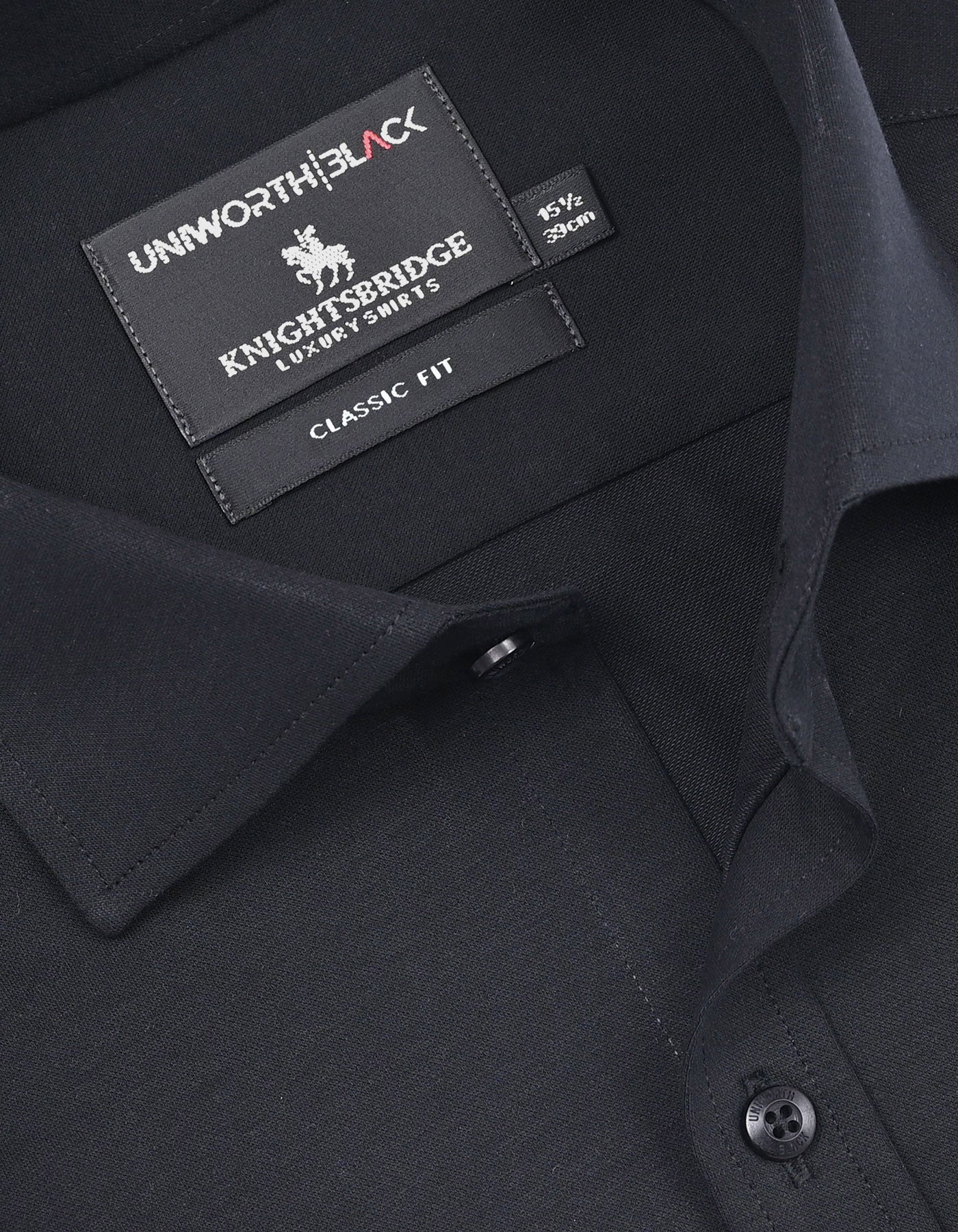 Formal Shirt Knit Black 15 FSK44RF Uni Black FSK44RF-15