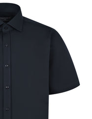Plain Black Smart Fit Shirt FSK44SH-16