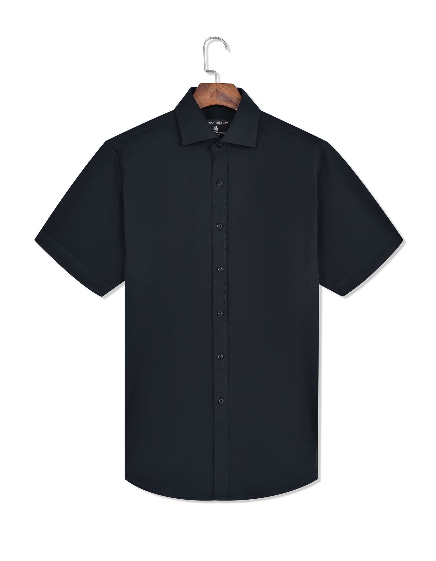 Plain Black Smart Fit Shirt FSK44SH-15.5
