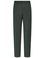 D Green Plain Formal Trouser Tailored Smart Fit FT2608-1S-30
