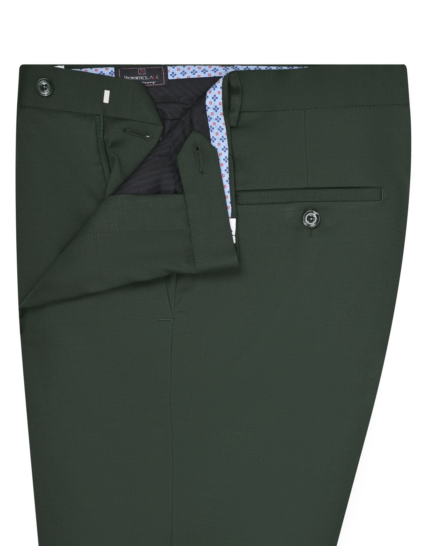 Green Plain Formal Trouser Classic Fit FT2608C-32